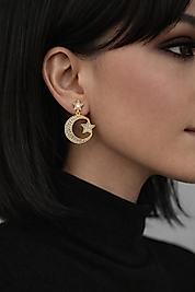 Kelebek gold Küpe