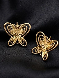 Kelebek gold Küpe